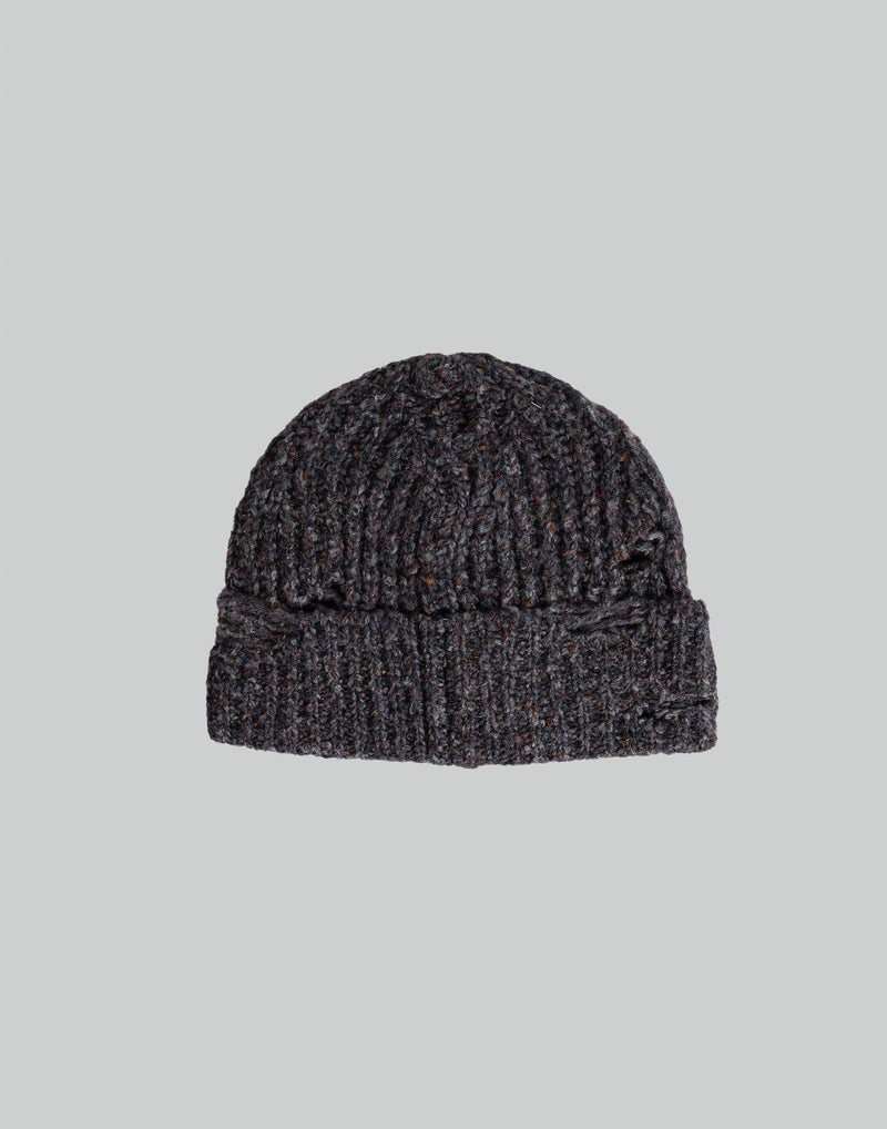 032C - DESTROYED ''PAINTER'S COVER'' BEANIE - 082plus