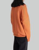 032C - 'SAFETY' ORANGE SELFIE SWEATER - 082plus
