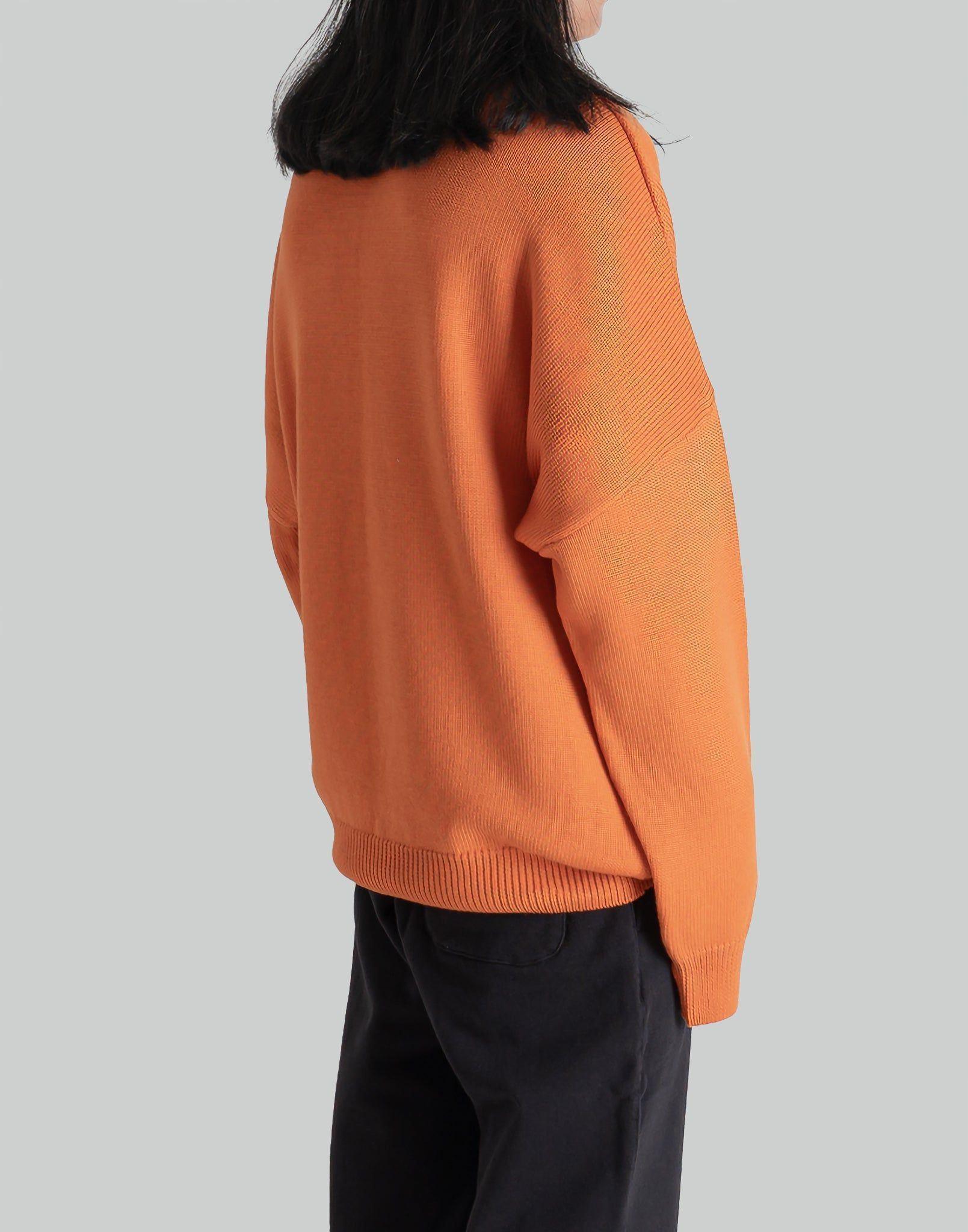 032C - 'SAFETY' ORANGE SELFIE SWEATER - 082plus