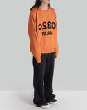 032C - 'SAFETY' ORANGE SELFIE SWEATER - 082plus