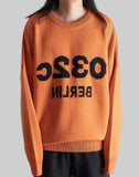 032C - 'SAFETY' ORANGE SELFIE SWEATER - 082plus
