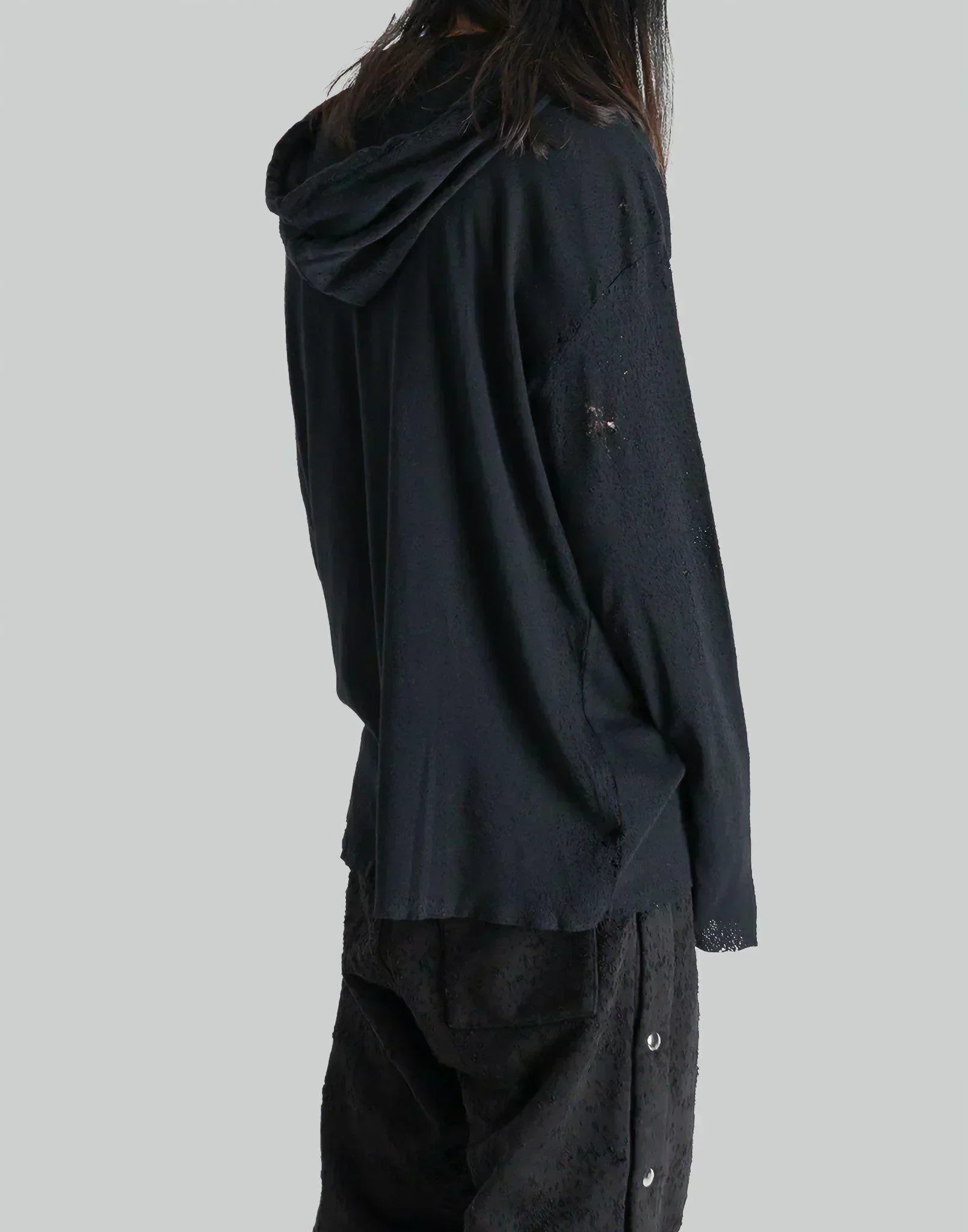 1017 ALYX 9SM - DESTROYED HOODED TEE - 082plus