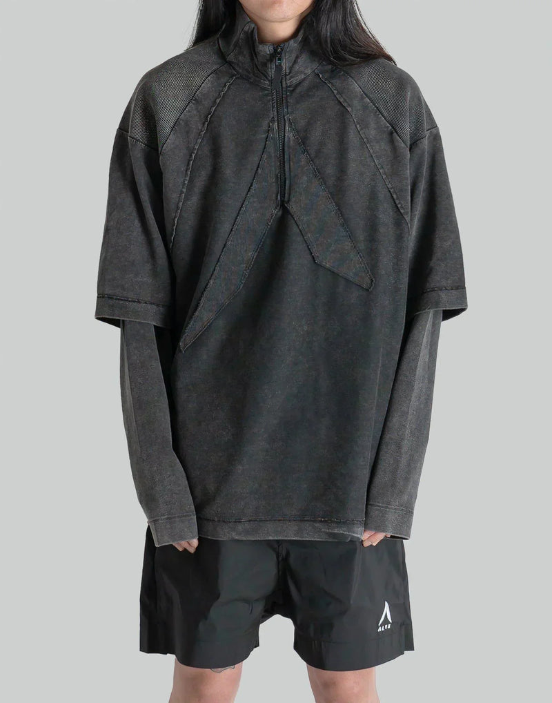 1017 ALYX 9SM - LOGO DOUBLE SLEEVE TEE WITH ZIP - 082plus