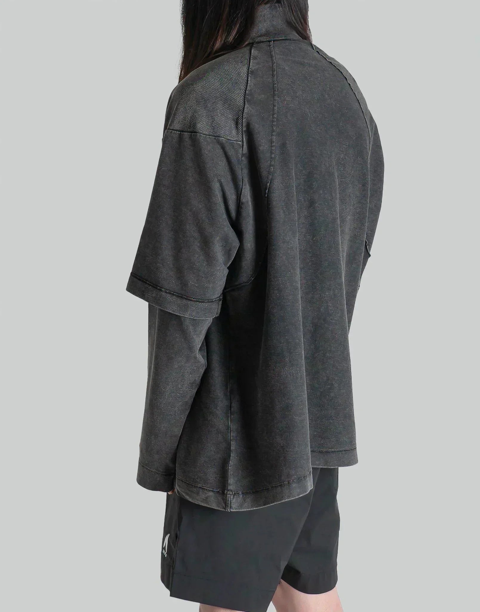 1017 ALYX 9SM - LOGO DOUBLE SLEEVE TEE WITH ZIP - 082plus