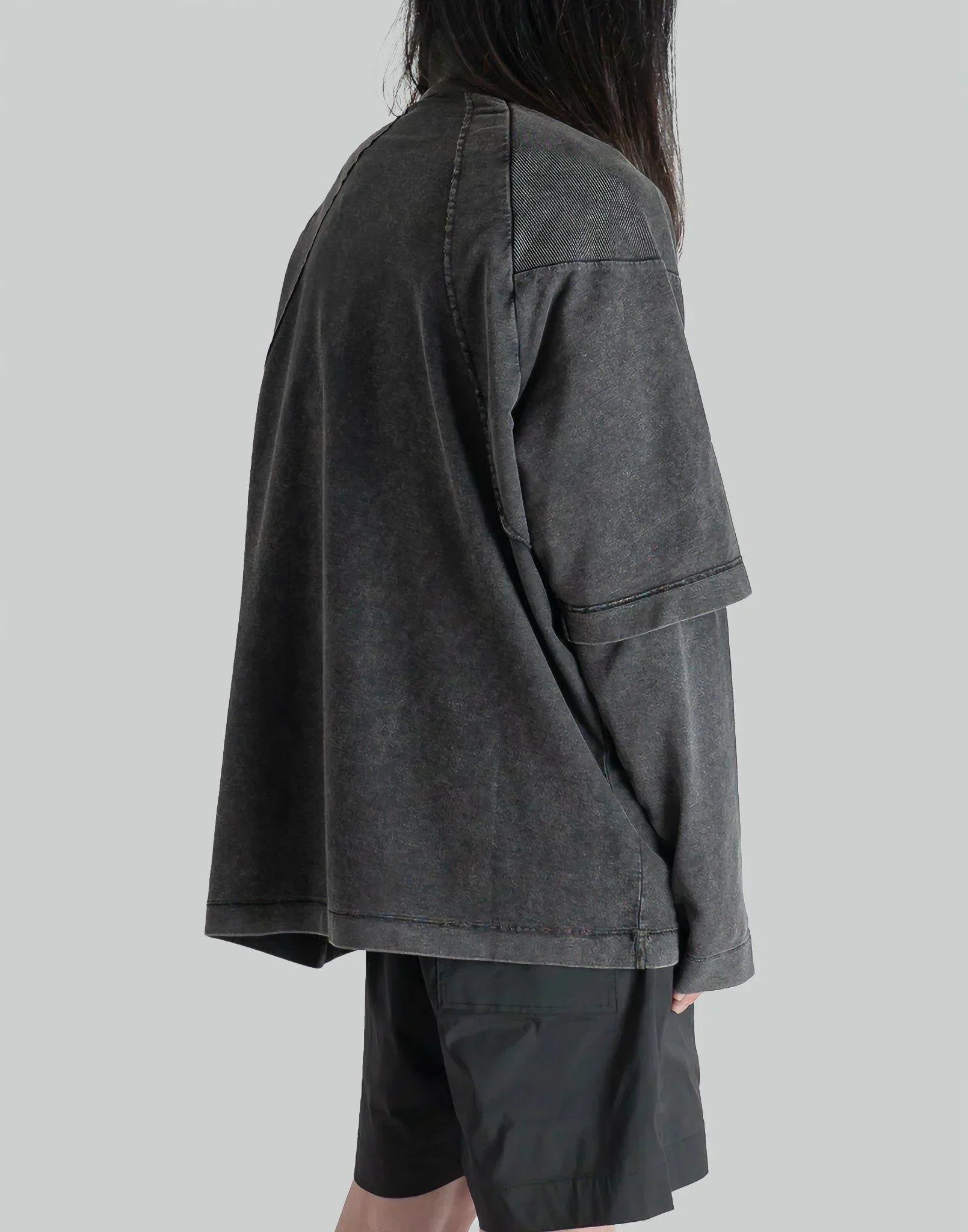 1017 ALYX 9SM - LOGO DOUBLE SLEEVE TEE WITH ZIP - 082plus
