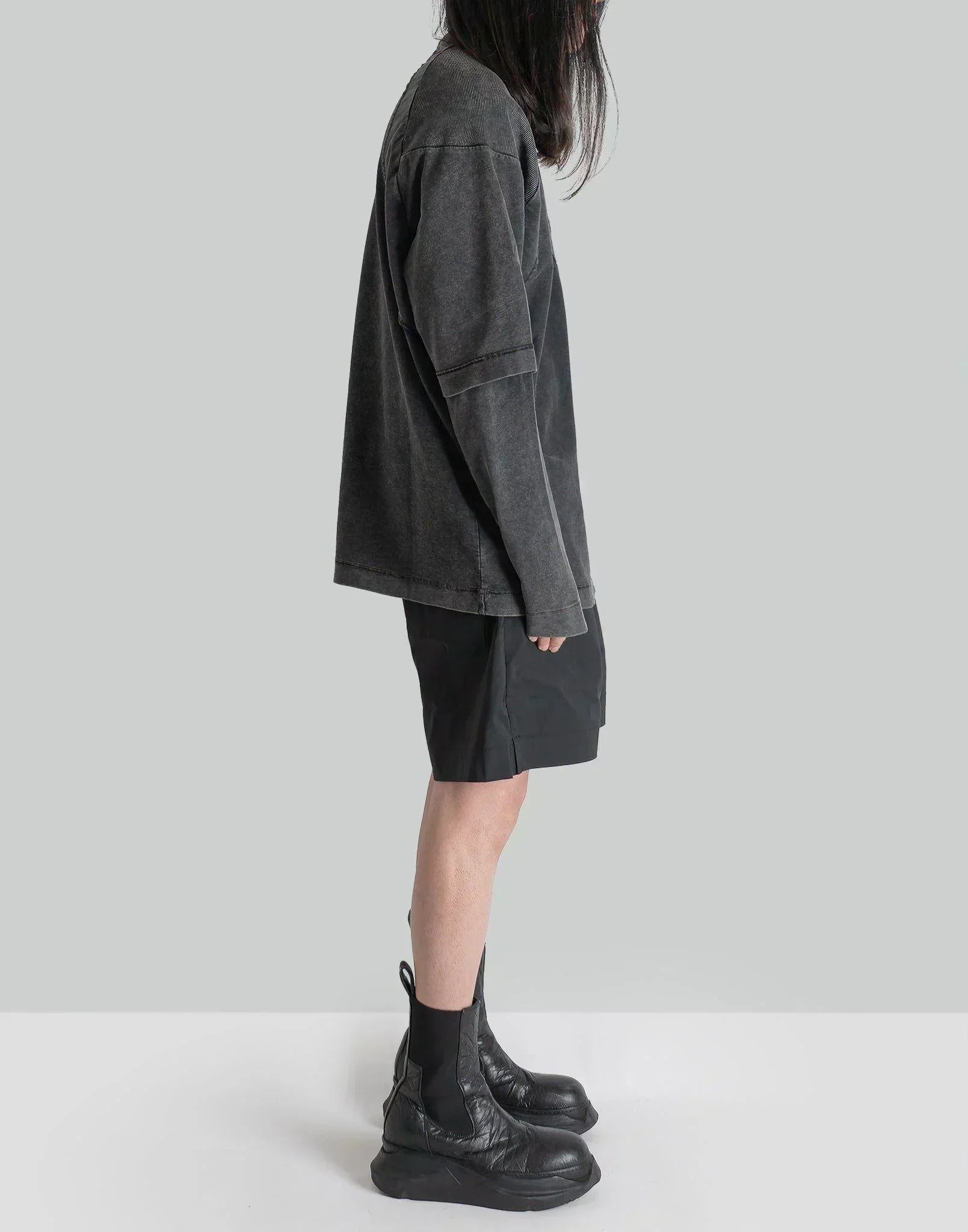 1017 ALYX 9SM - LOGO DOUBLE SLEEVE TEE WITH ZIP - 082plus