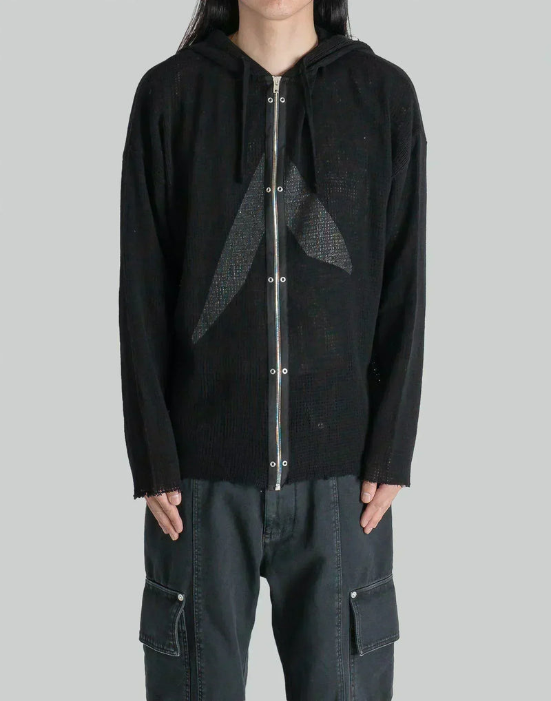1017 ALYX 9SM - LONGSLEEVE HOODED MESH TEE - 082plus
