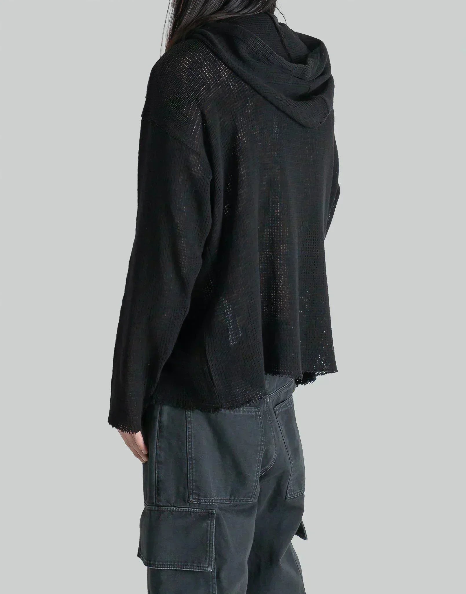 1017 ALYX 9SM - LONGSLEEVE HOODED MESH TEE - 082plus