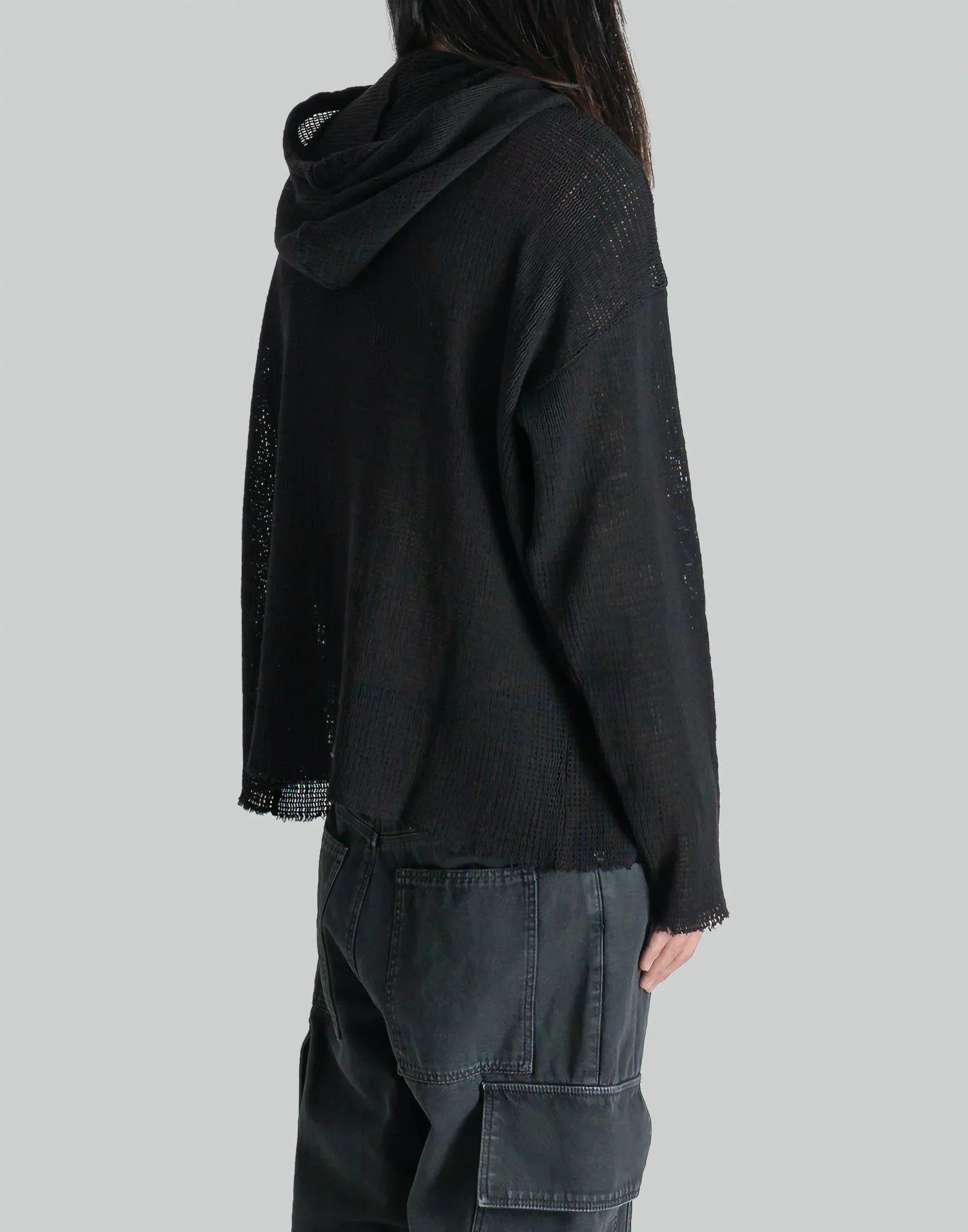 1017 ALYX 9SM - LONGSLEEVE HOODED MESH TEE - 082plus