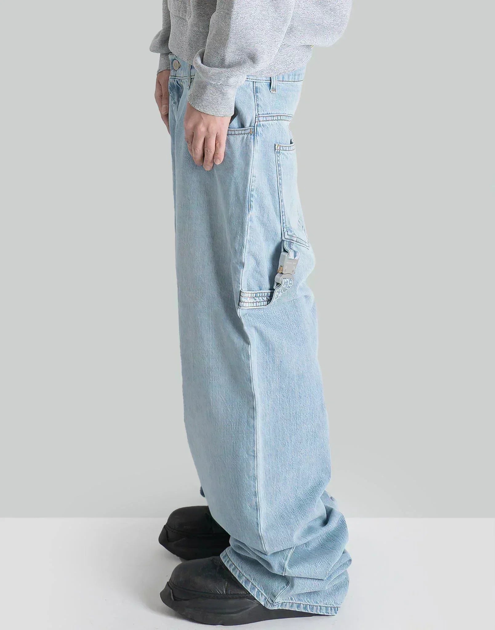 1017 ALYX 9SM - WIDE LEG JEANS WITH BUCKLE - 082plus
