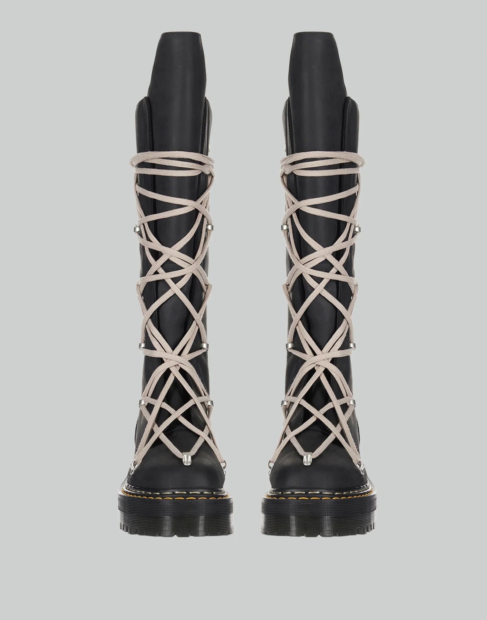 Rick Owens x Dr. Martens - 1B60 QUAD SOLE PENTALACE BOOT - 082plus