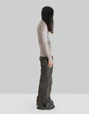 FENG CHEN WANG - DECONSTRUCTION PRINTED JERSEY TOP - 082plus
