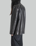 POST ARCHIVE FACTION - 8.0 LEATHER JACKET CENTER - 082plus
