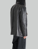 POST ARCHIVE FACTION - 8.0 LEATHER JACKET CENTER - 082plus