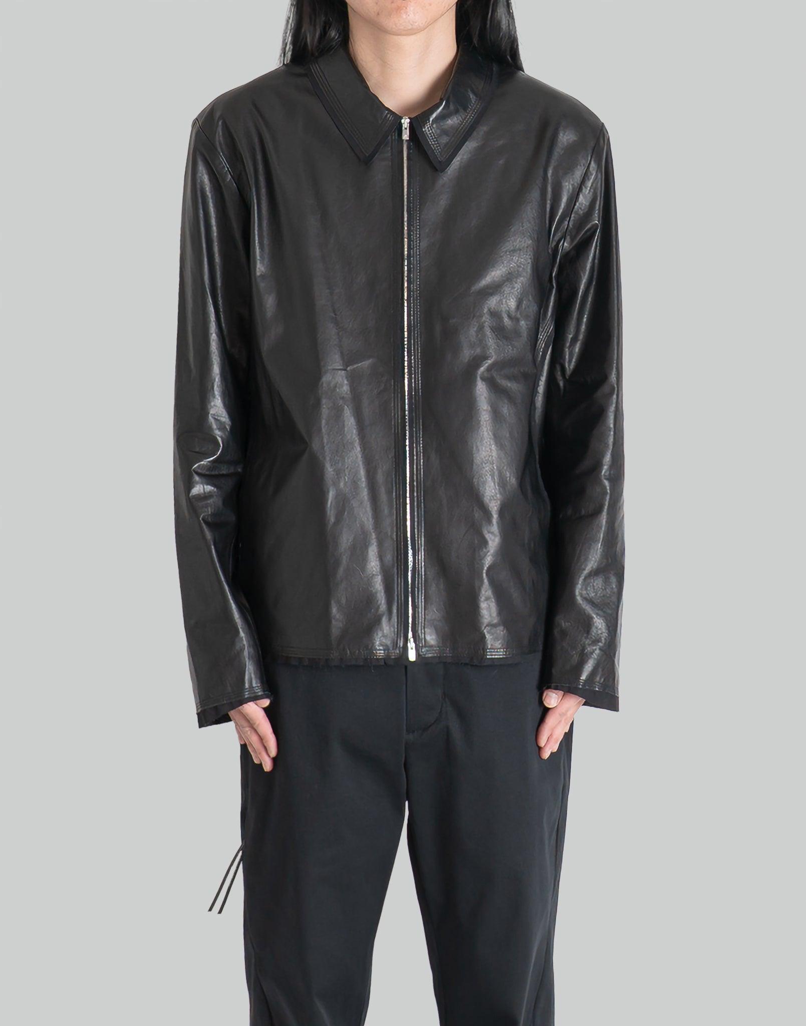 POST ARCHIVE FACTION - 8.0 LEATHER JACKET RIGHT - 082plus