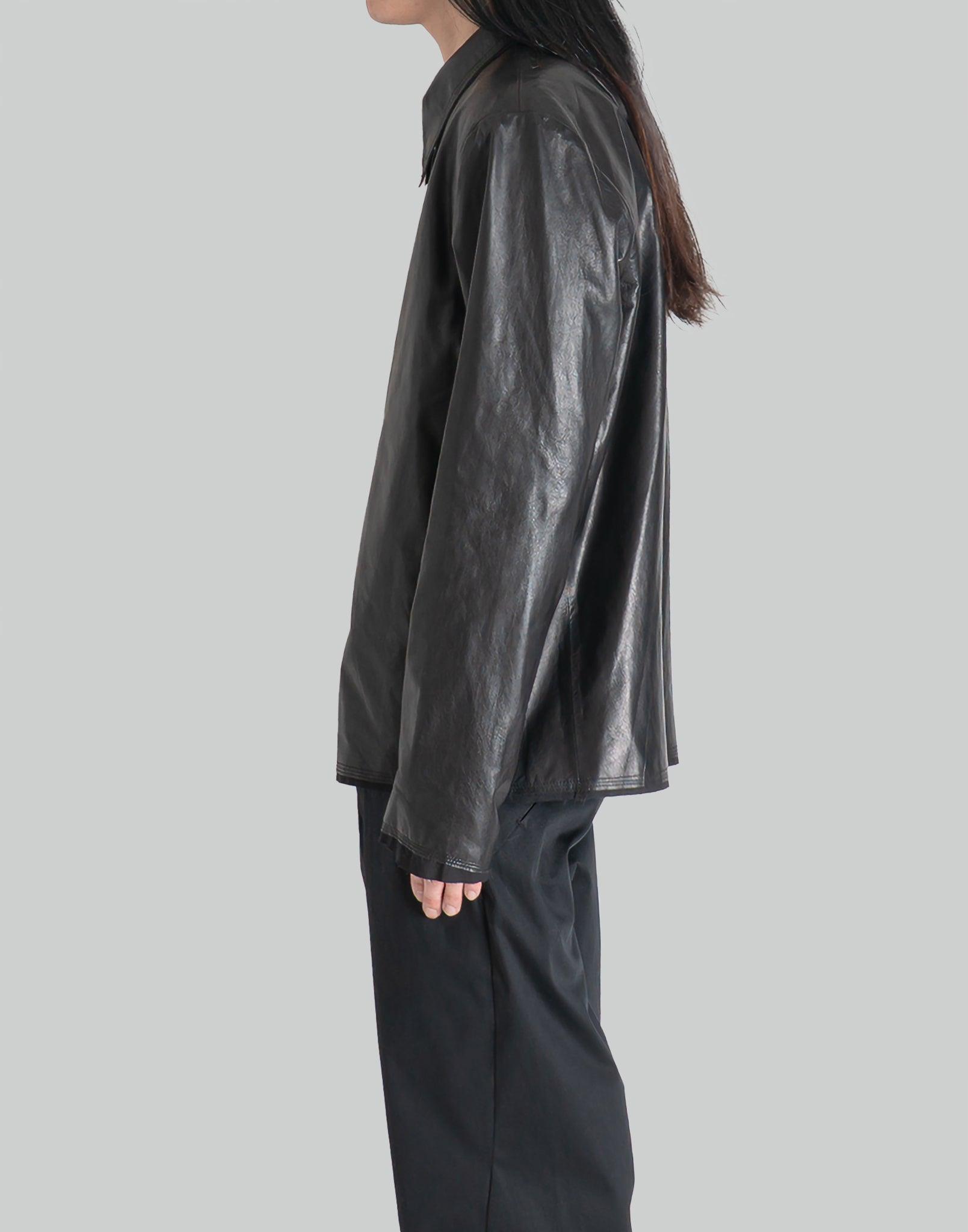 POST ARCHIVE FACTION - 8.0 LEATHER JACKET RIGHT - 082plus