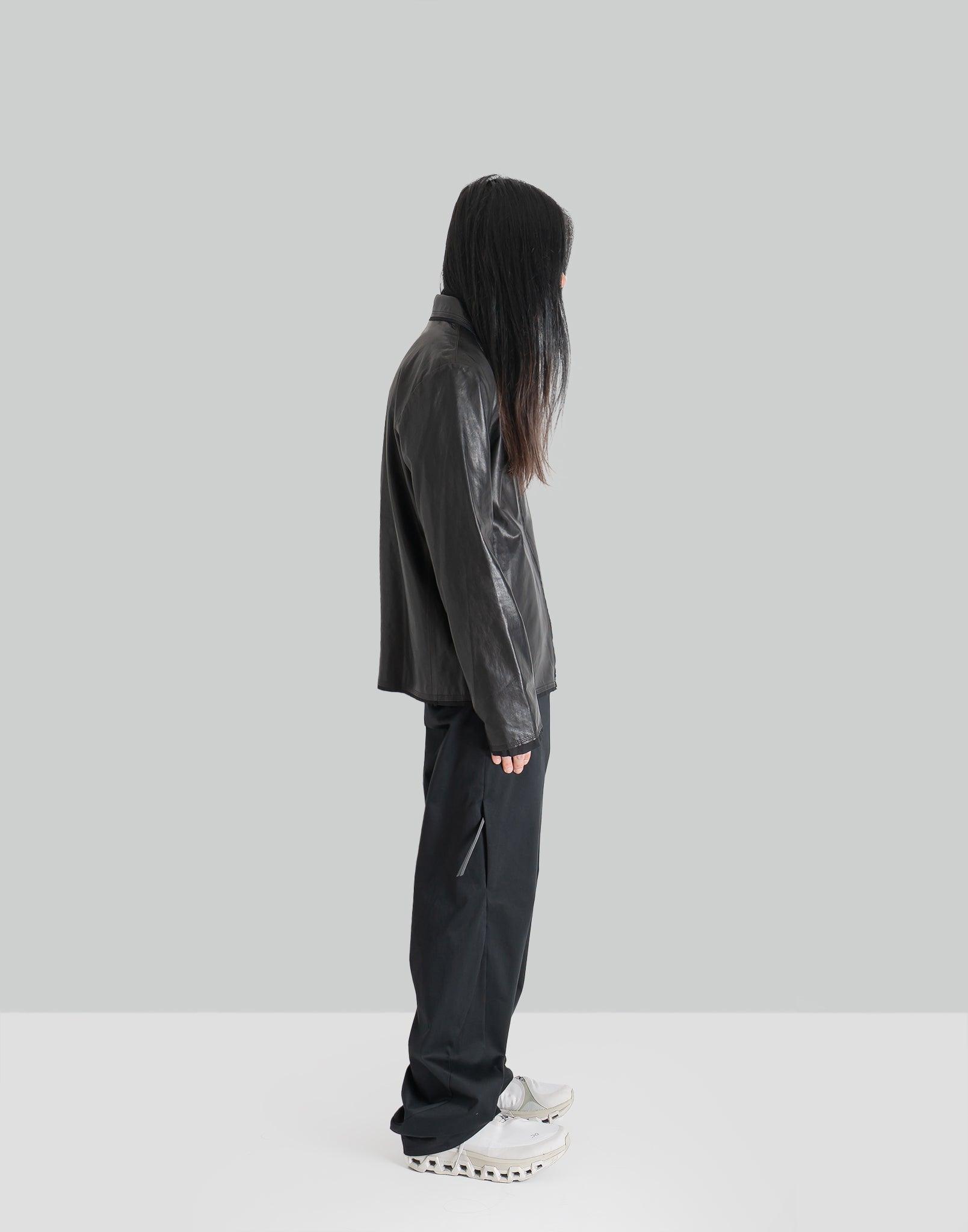 POST ARCHIVE FACTION - 8.0 LEATHER JACKET RIGHT - 082plus