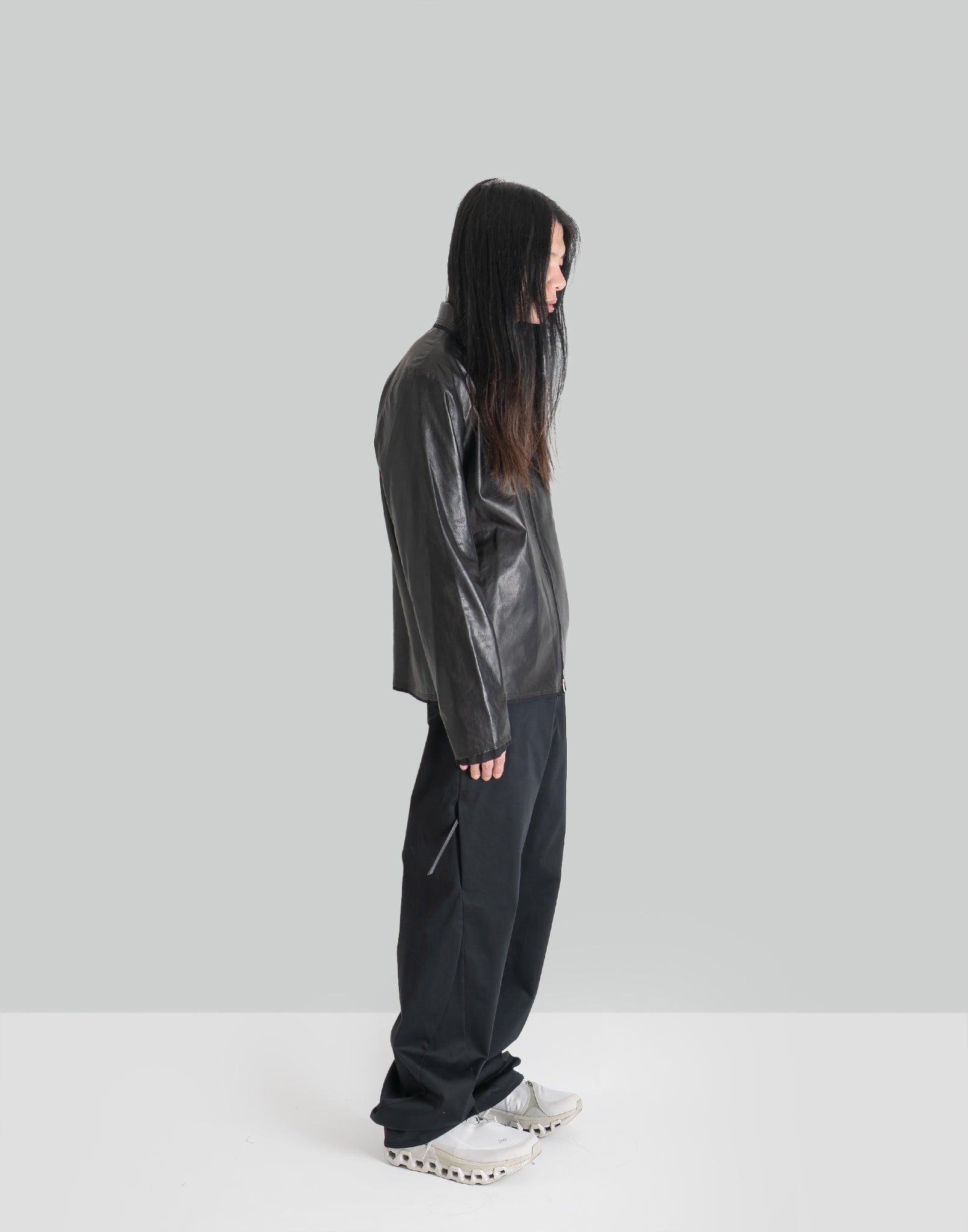 POST ARCHIVE FACTION - 8.0 LEATHER JACKET RIGHT - 082plus