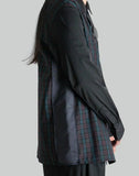 99%IS- - 1% Patch Side Ribbed Check Shirt - 082plus