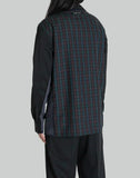 99%IS- - 1% Patch Side Ribbed Check Shirt - 082plus