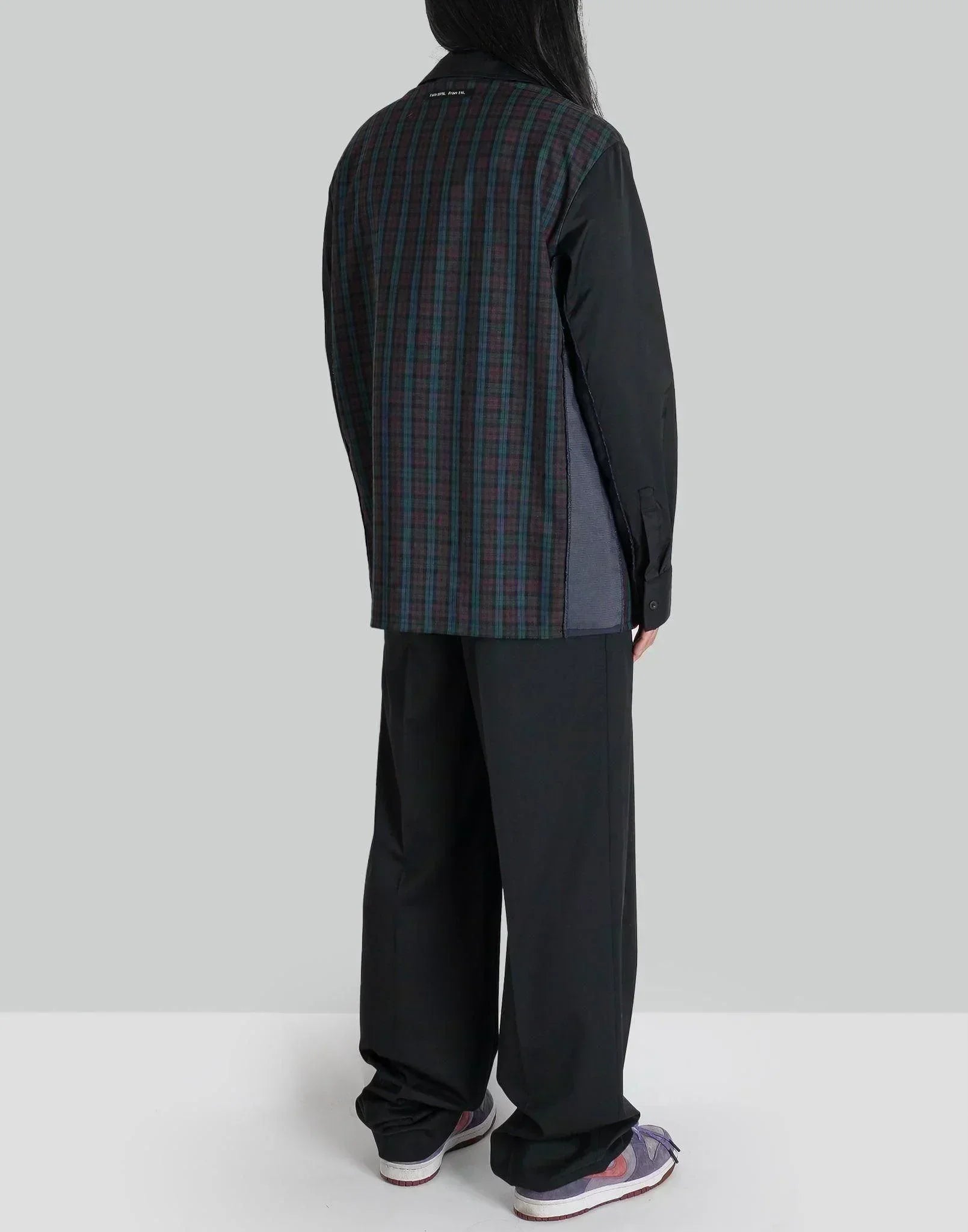 99%IS- - 1% Patch Side Ribbed Check Shirt - 082plus