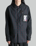 99%IS- - 1% Patch Side Ribbed Check Shirt - 082plus