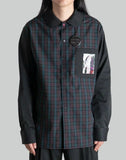 99%IS- - 1% Patch Side Ribbed Check Shirt - 082plus