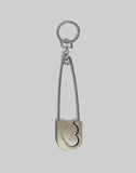 99%IS- - "1%ove" SAFETY PIN KEYCHAIN - 082plus