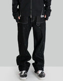 Denim Front Bondage Pants