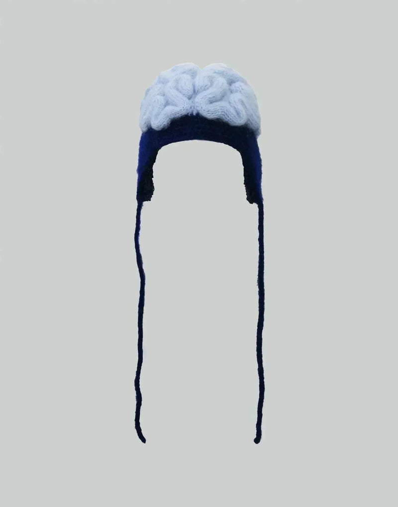 99%IS- - Hand-Made ' BRA1%N ' Knitting Hat - 082plus