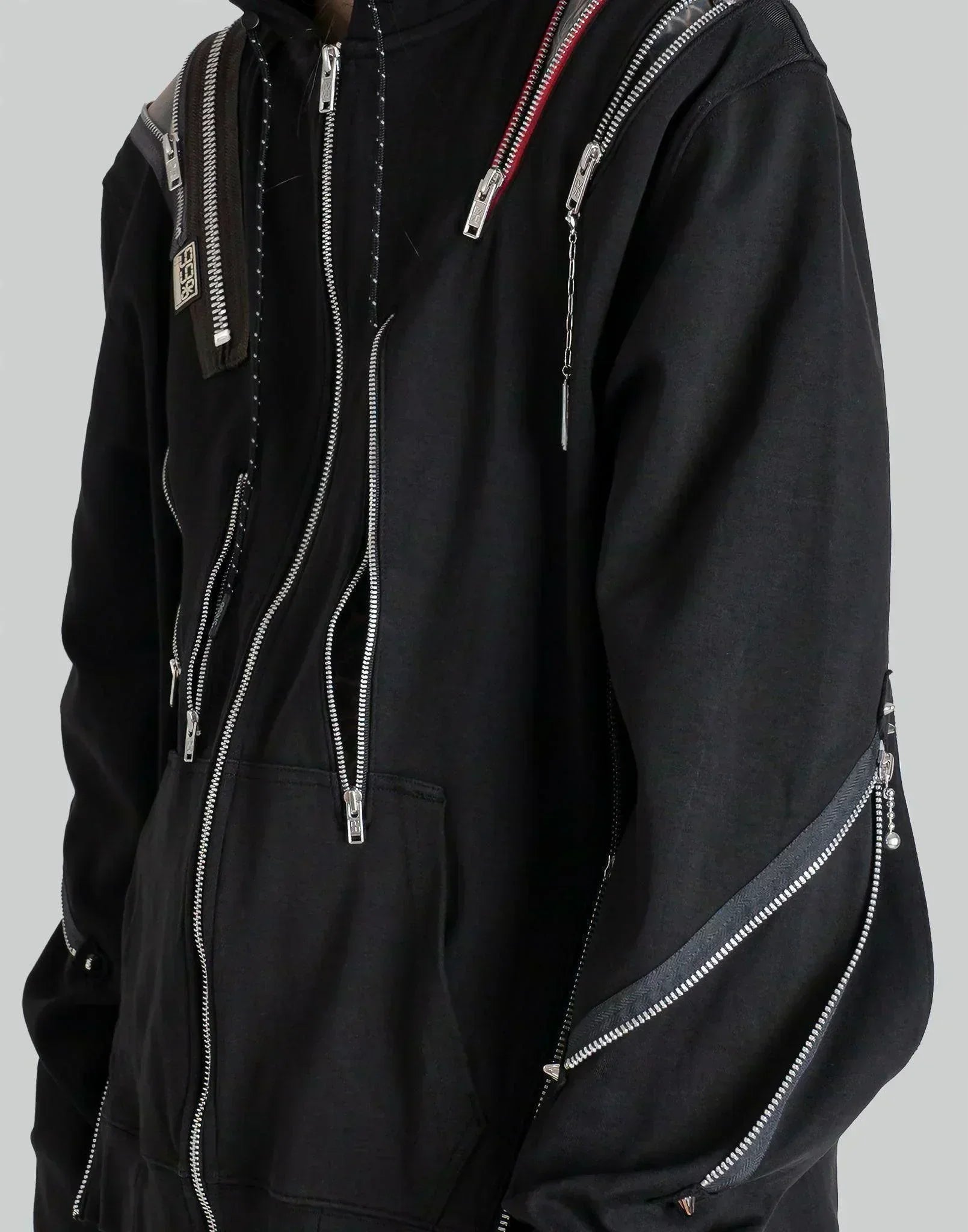 99%IS- - " NANJA " Multi Zip Hoodie - 082plus