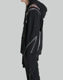 99%IS- - " NANJA " Multi Zip Hoodie - 082plus