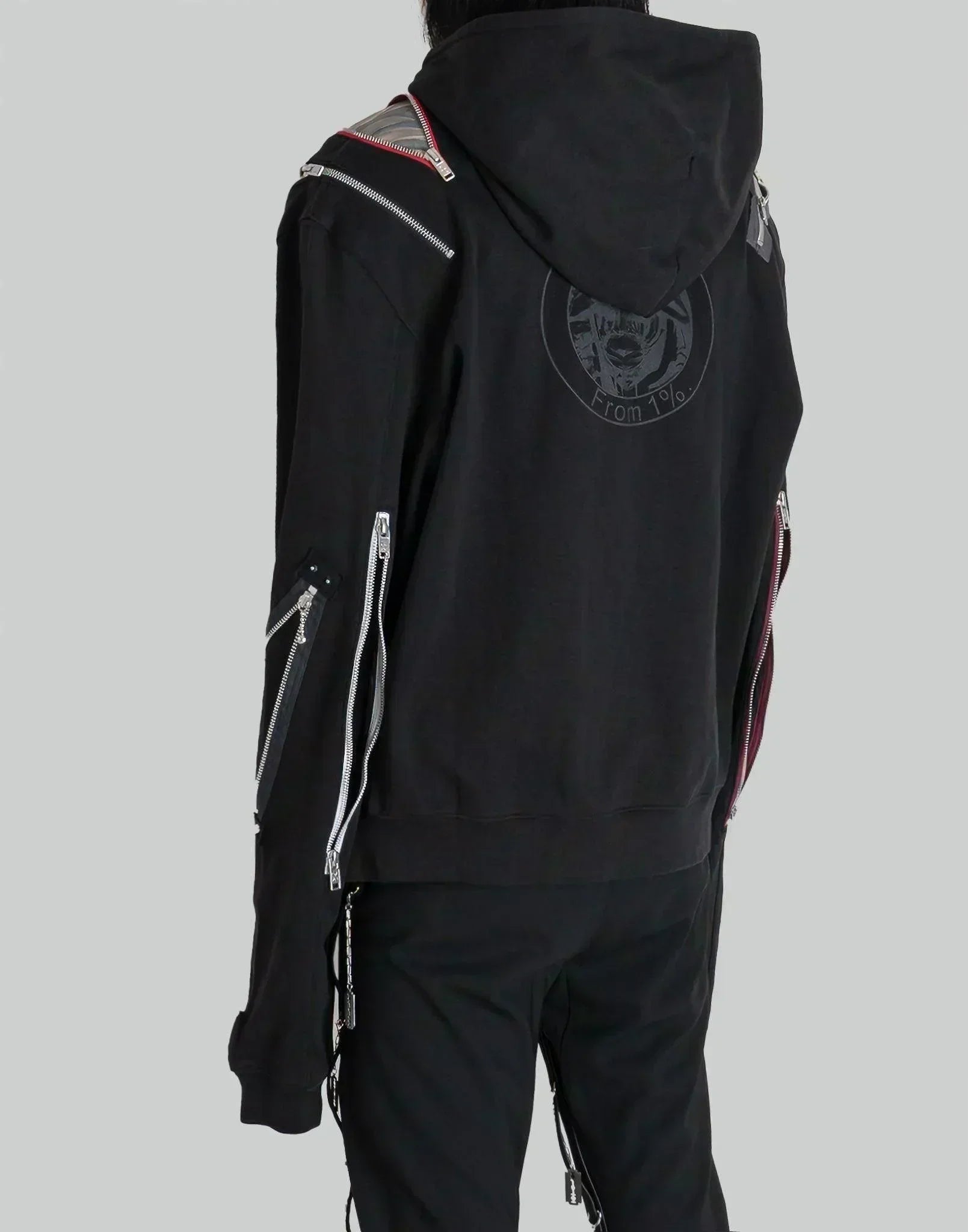 99%IS- - " NANJA " Multi Zip Hoodie - 082plus