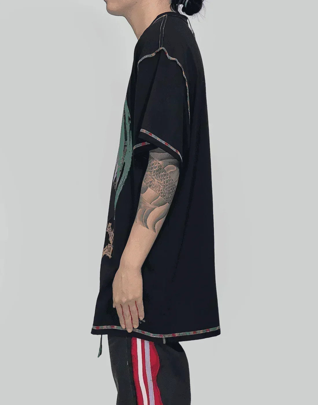 99%IS- - Our Face Rainbow Stitch T-shirt - 082plus