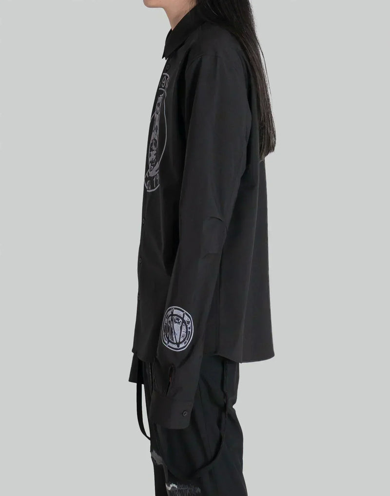 99%IS- - OUR FAITH' " ATT1%TUDE " Classic Stretch Shirt - 082plus