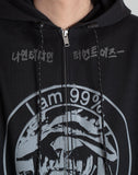 99%IS- - ' OUR FAITH ' " ATT1%TUDE " Zip Hoodie - 082plus