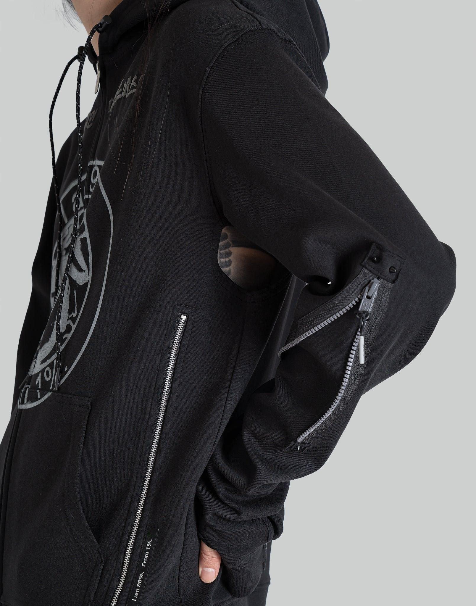 99%IS- - ' OUR FAITH ' " ATT1%TUDE " Zip Hoodie - 082plus