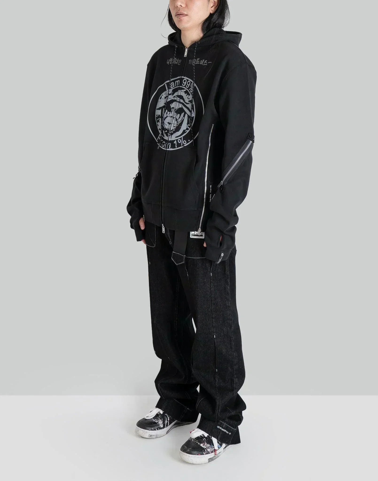 99%IS- - ' OUR FAITH ' " ATT1%TUDE " Zip Hoodie - 082plus