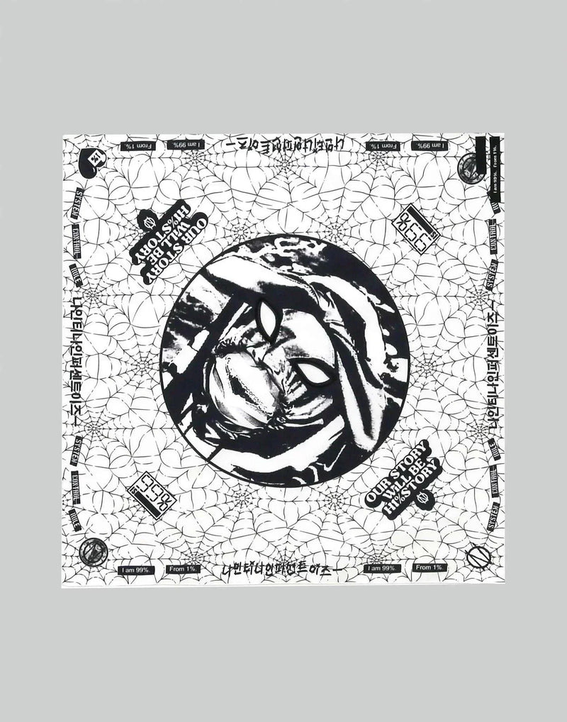 99%IS- - ' OUR FAITH ' Spider Web Mesh-Eye Scarf - 082plus