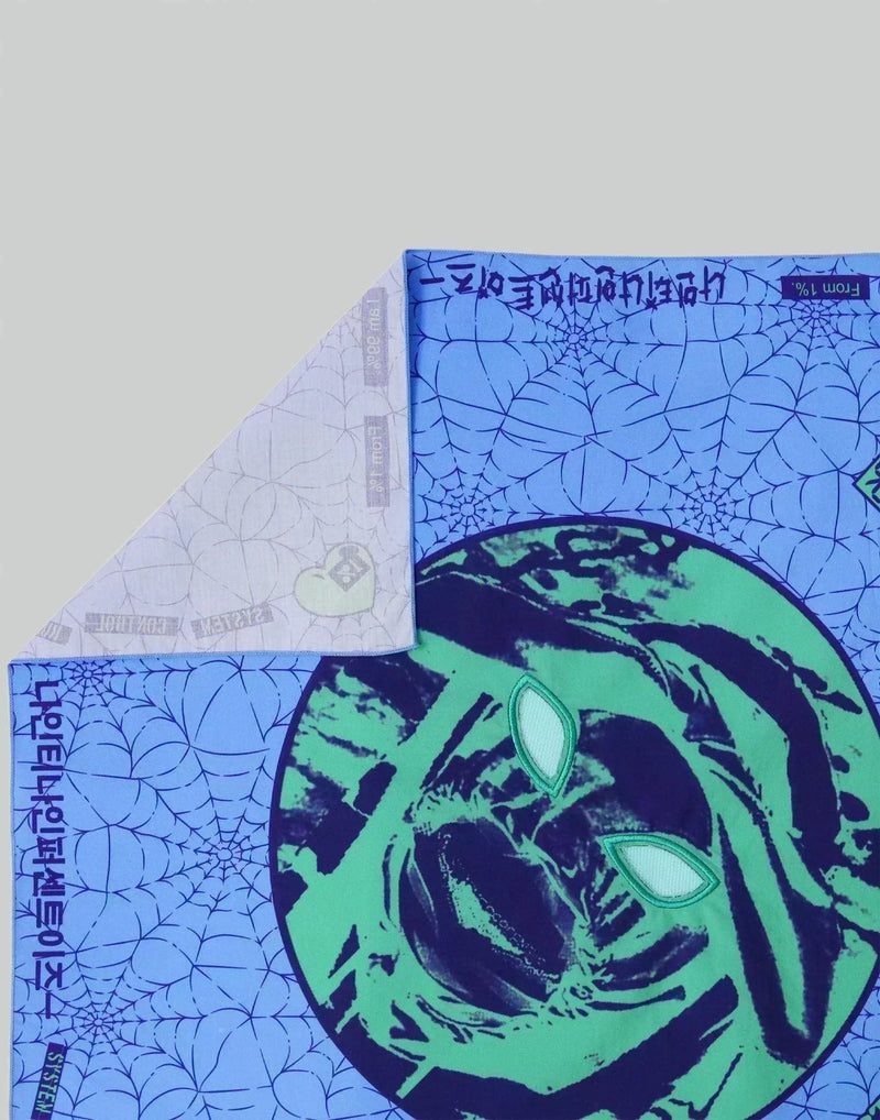 99%IS- - ' OUR FAITH ' Spider Web Mesh-Eye Scarf - 082plus