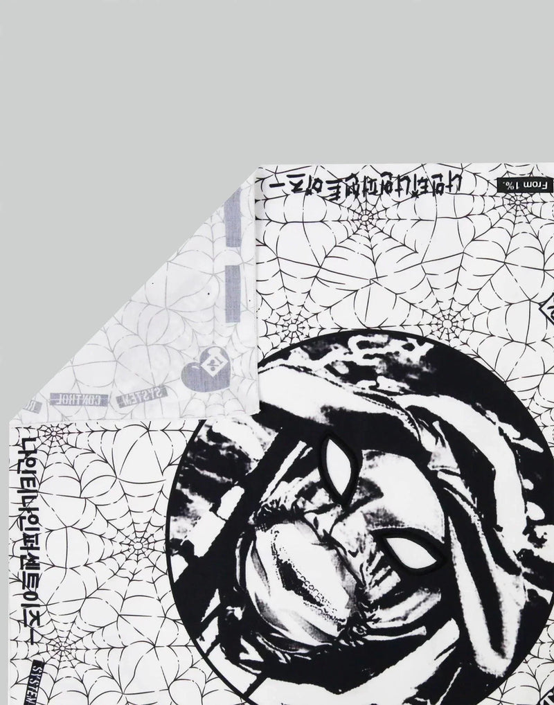 99%IS- - ' OUR FAITH ' Spider Web Mesh-Eye Scarf - 082plus