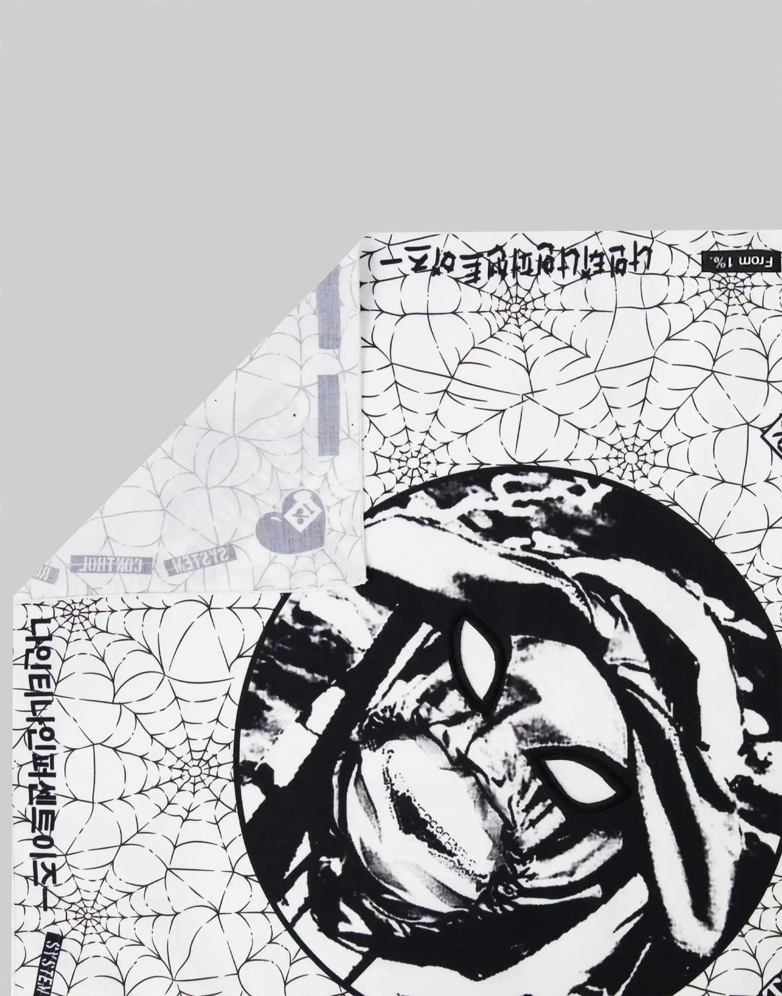 99%IS- - ' OUR FAITH ' Spider Web Mesh-Eye Scarf - 082plus