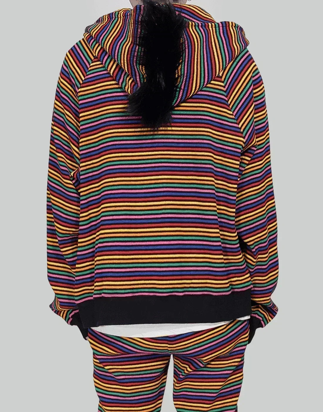 99%IS- - Ribbed " Fine! Apple " Mohican Hoodie - 082plus