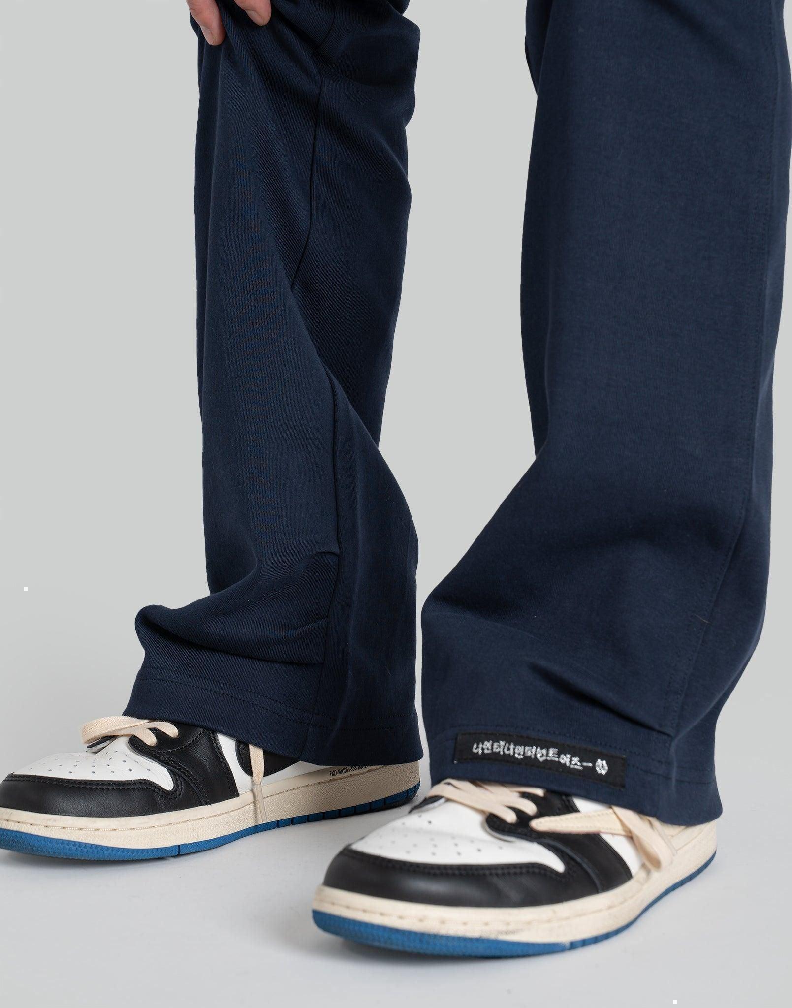 99%IS- - Semi Slim Flare Track Pants - 082plus