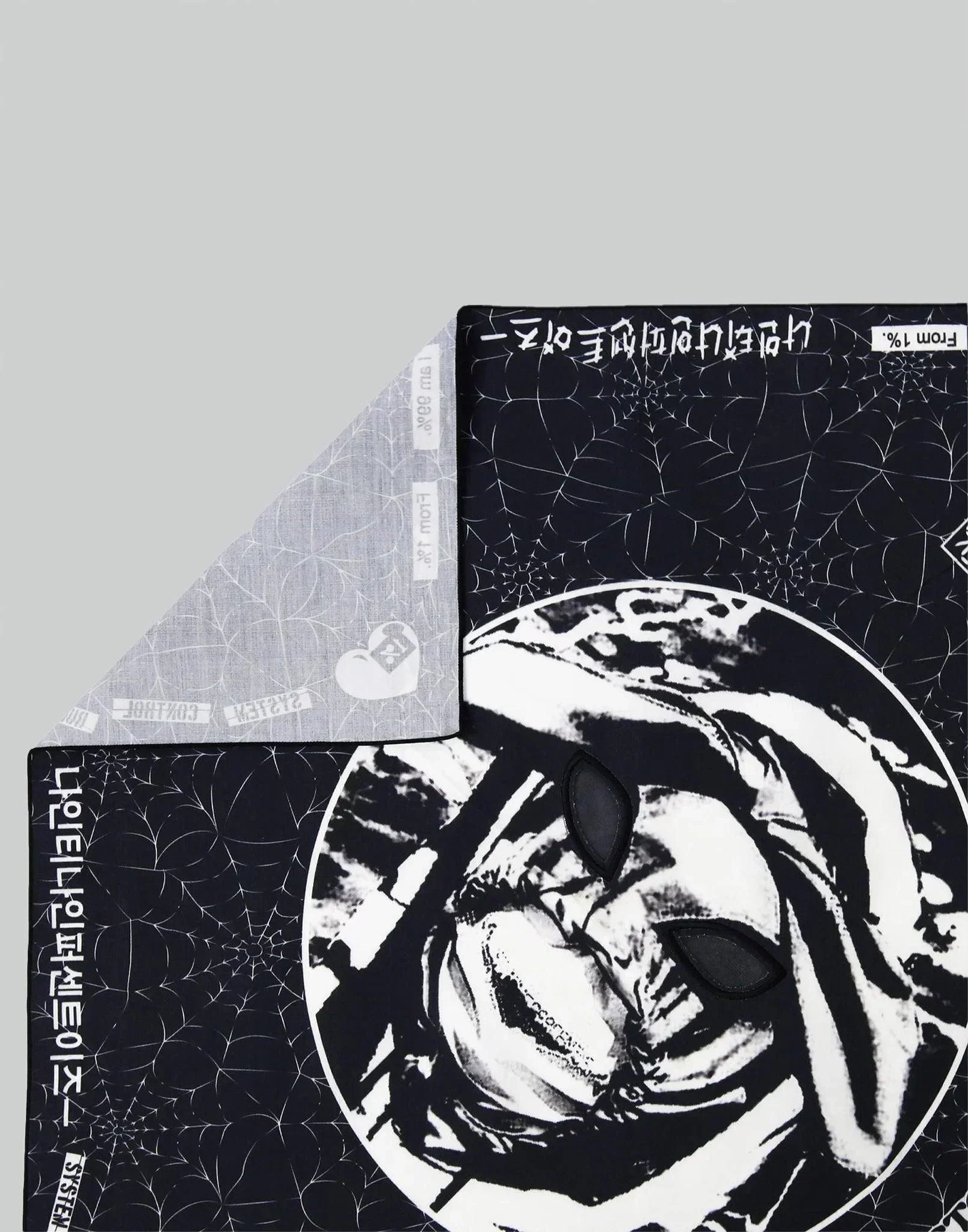 99%IS- - Spider Web ' OUR FAITH ' Mesh-Eye Scarf - 082plus