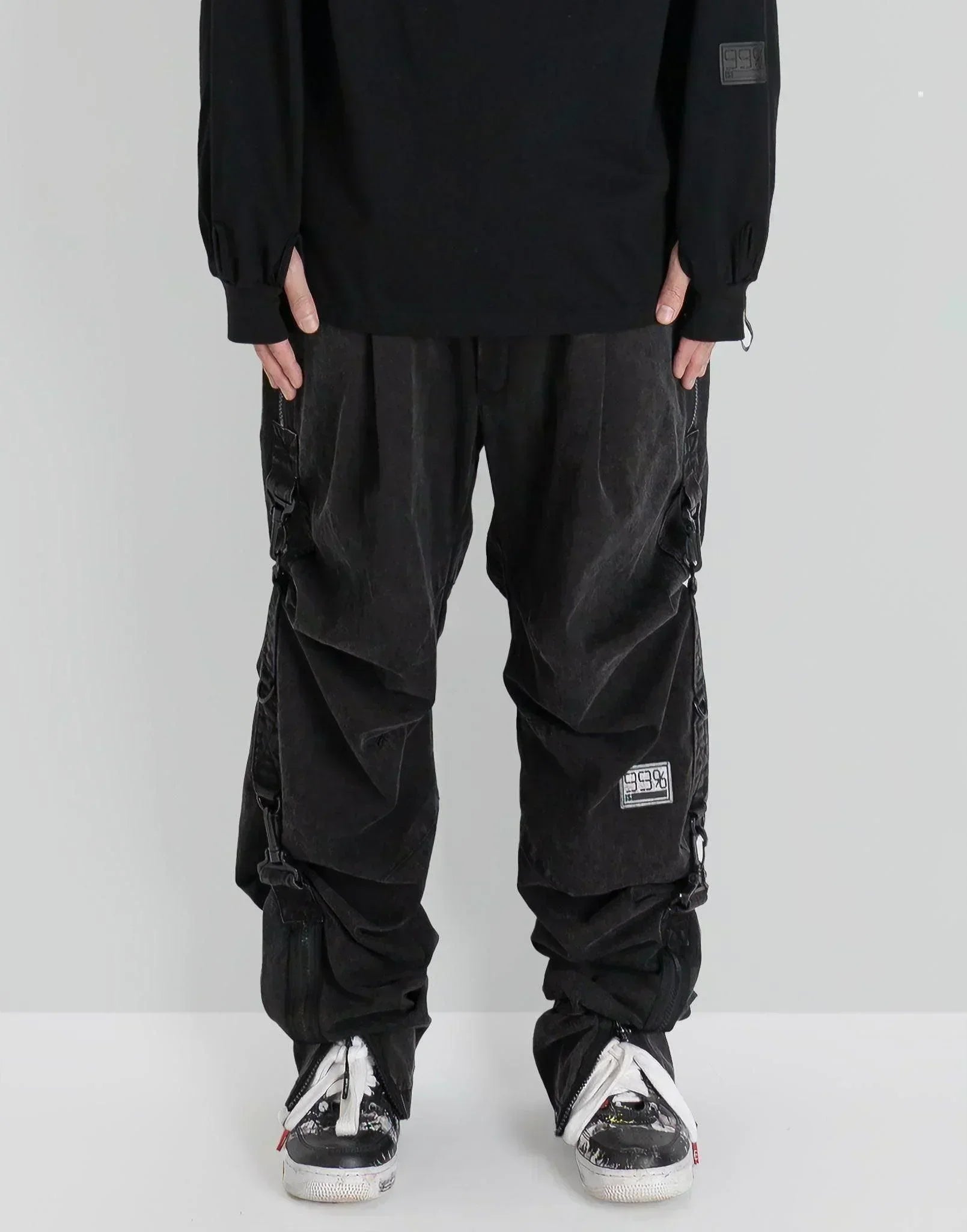 99%IS- - Washed D-ring pants - 082plus