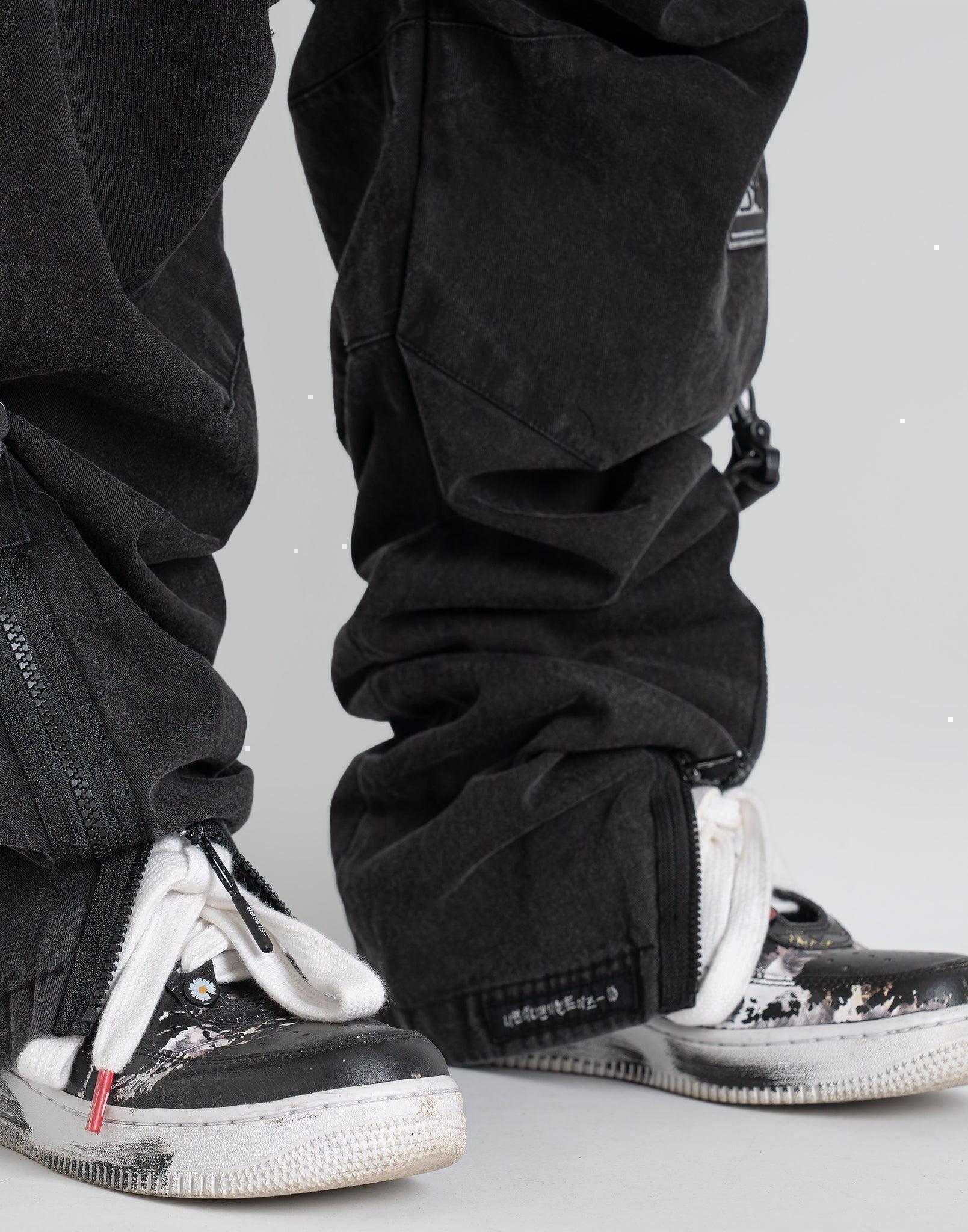 99%IS- - Washed D-ring pants - 082plus