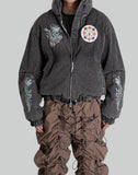 Washed Denim Puffer