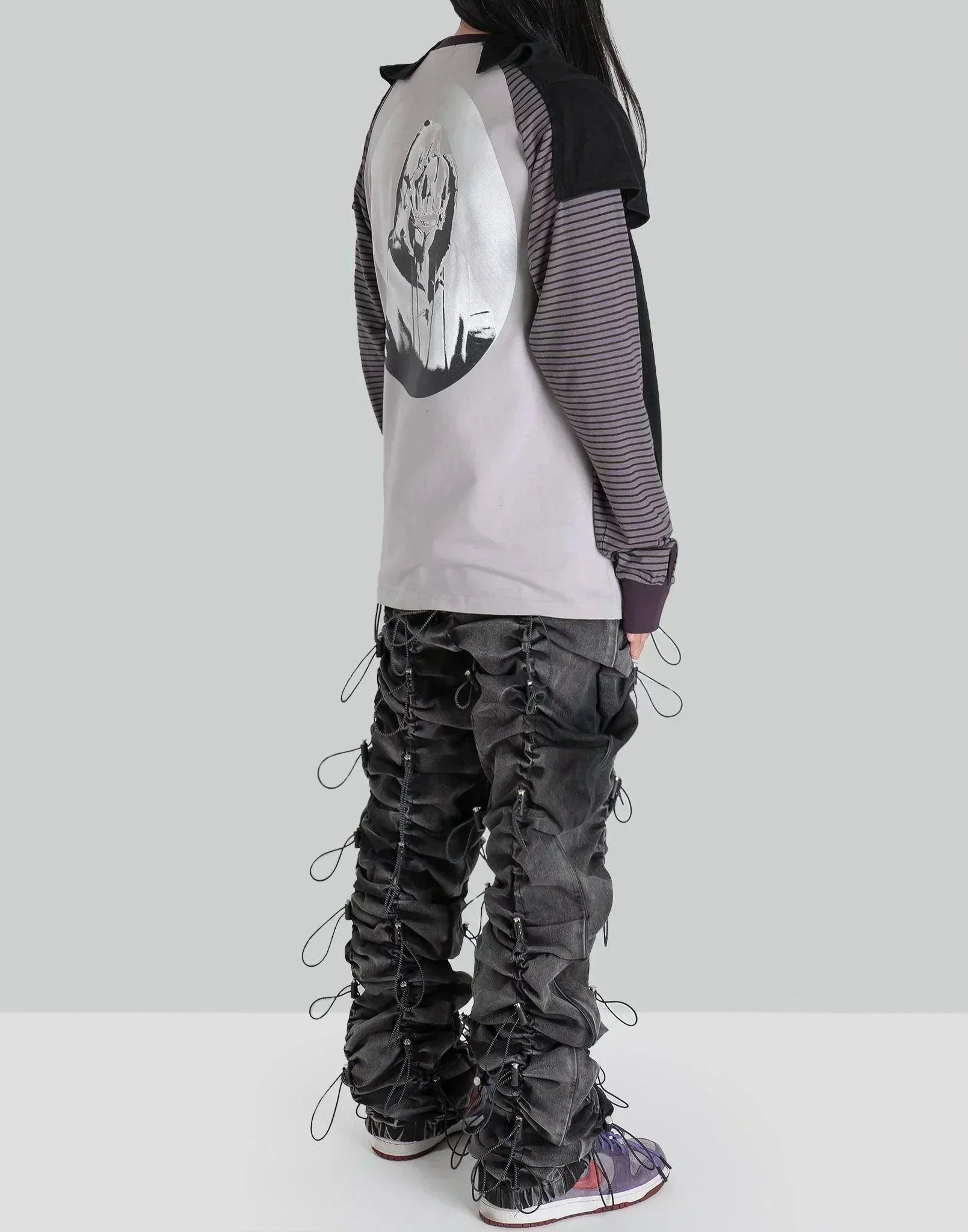 99%IS- - WASHED GOBCHANG PANTS - 082plus