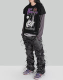 99%IS- - WASHED GOBCHANG PANTS - 082plus